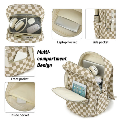 Optima Corduroy Travel Backpack - 15.6 Inch Women's Laptop Bag