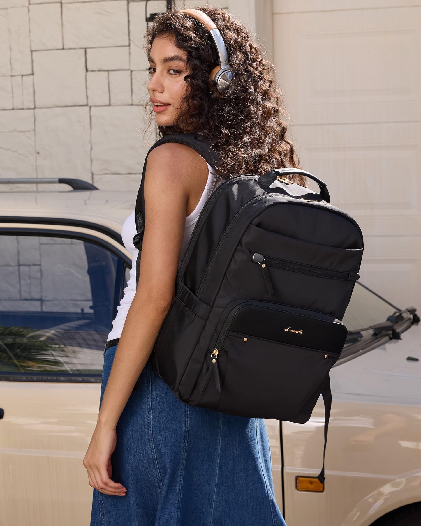 Optima Stylish Laptop Backpack for Women - Durable College Bookbag