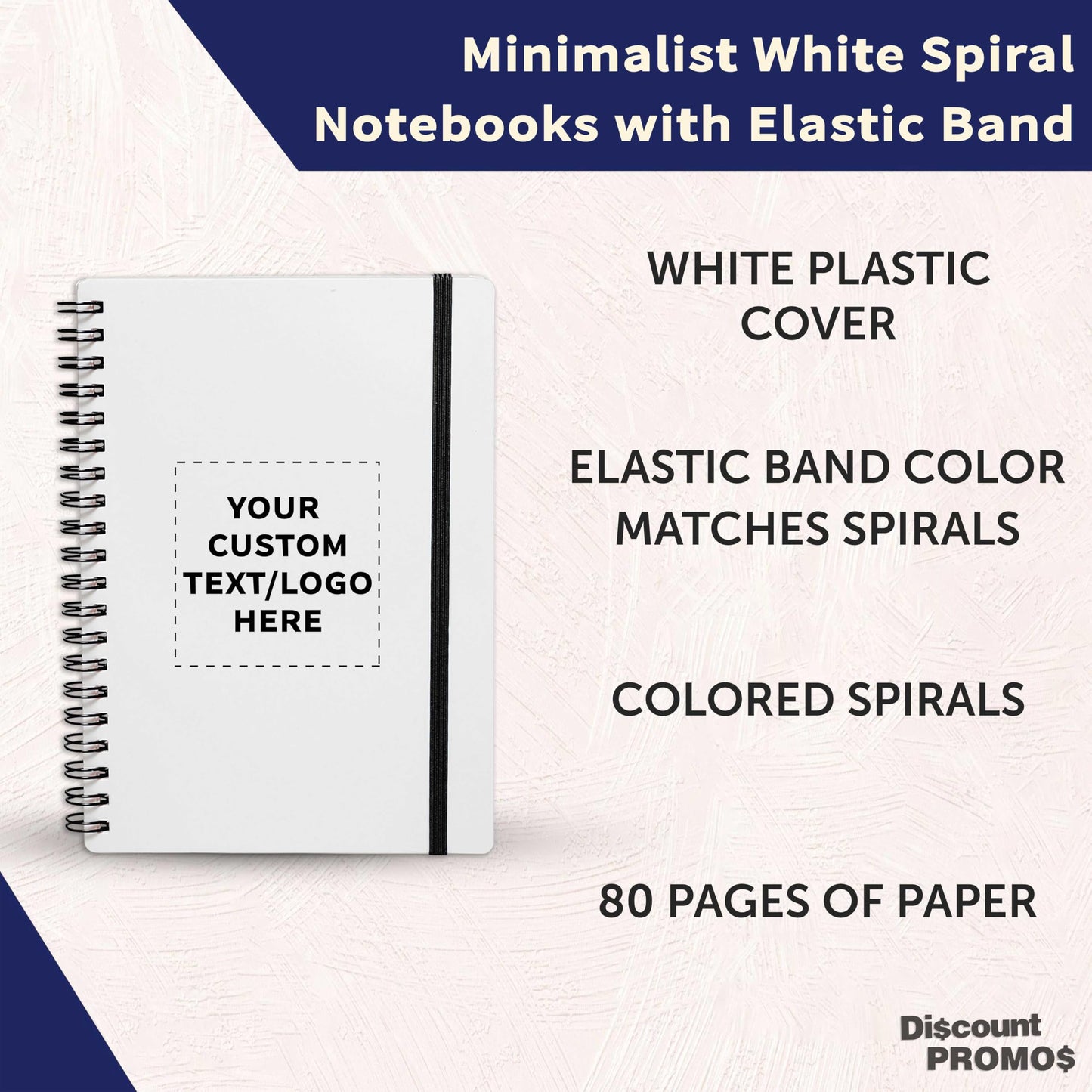 Optima Premium Recycled Spiral Notebooks - 100 Pack, 80 Pages