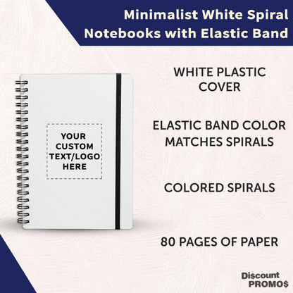 Optima Premium Recycled Spiral Notebooks - 100 Pack, 80 Pages