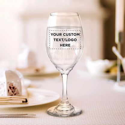 Optima Premium Water and Wine Goblet Glasses Set - 12.75 oz, Clear