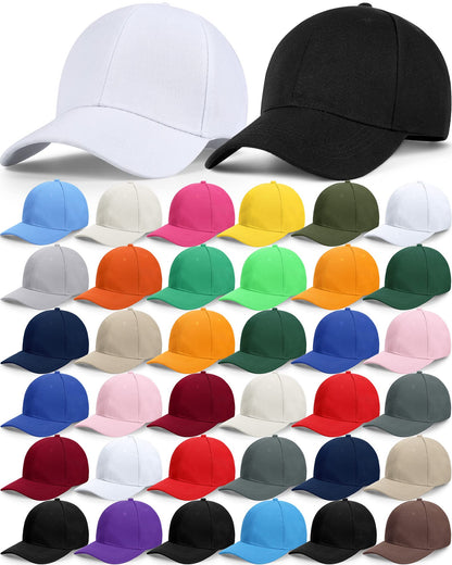 Optima Premium Adjustable Baseball Cap - 36 Pack Sublimation Hats