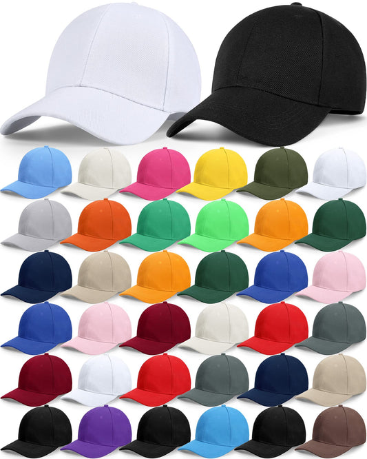 Optima Premium Adjustable Baseball Cap - 36 Pack Sublimation Hats