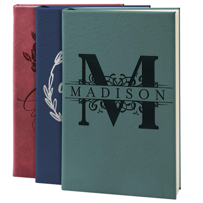 Optima Personalized Soft Pink Leather Journal - Customizable Notebook