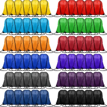 Optima Premium Drawstring Backpack - 16.4x13.8in, 120 Pack, Polyester