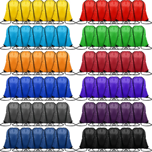 Optima Premium Drawstring Backpack - 16.4x13.8in, 120 Pack, Polyester