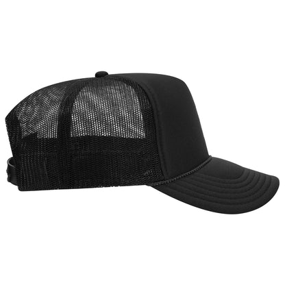 Optima Premium Mesh Back Trucker Hats - Black (12 Pack)