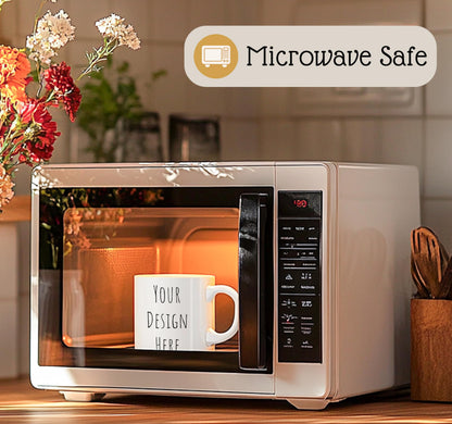 Optima Customizable Ceramic Coffee Mug - 11 Oz Personalized Gift