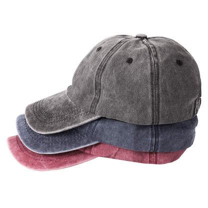 Optima Vintage Washed-Cotton Baseball Caps - Adjustable Unstructured Hats