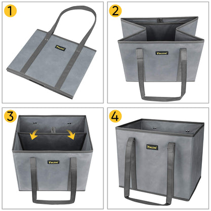 Optima Premium Foldable Grocery Tote - Reinforced Bottom & Handles