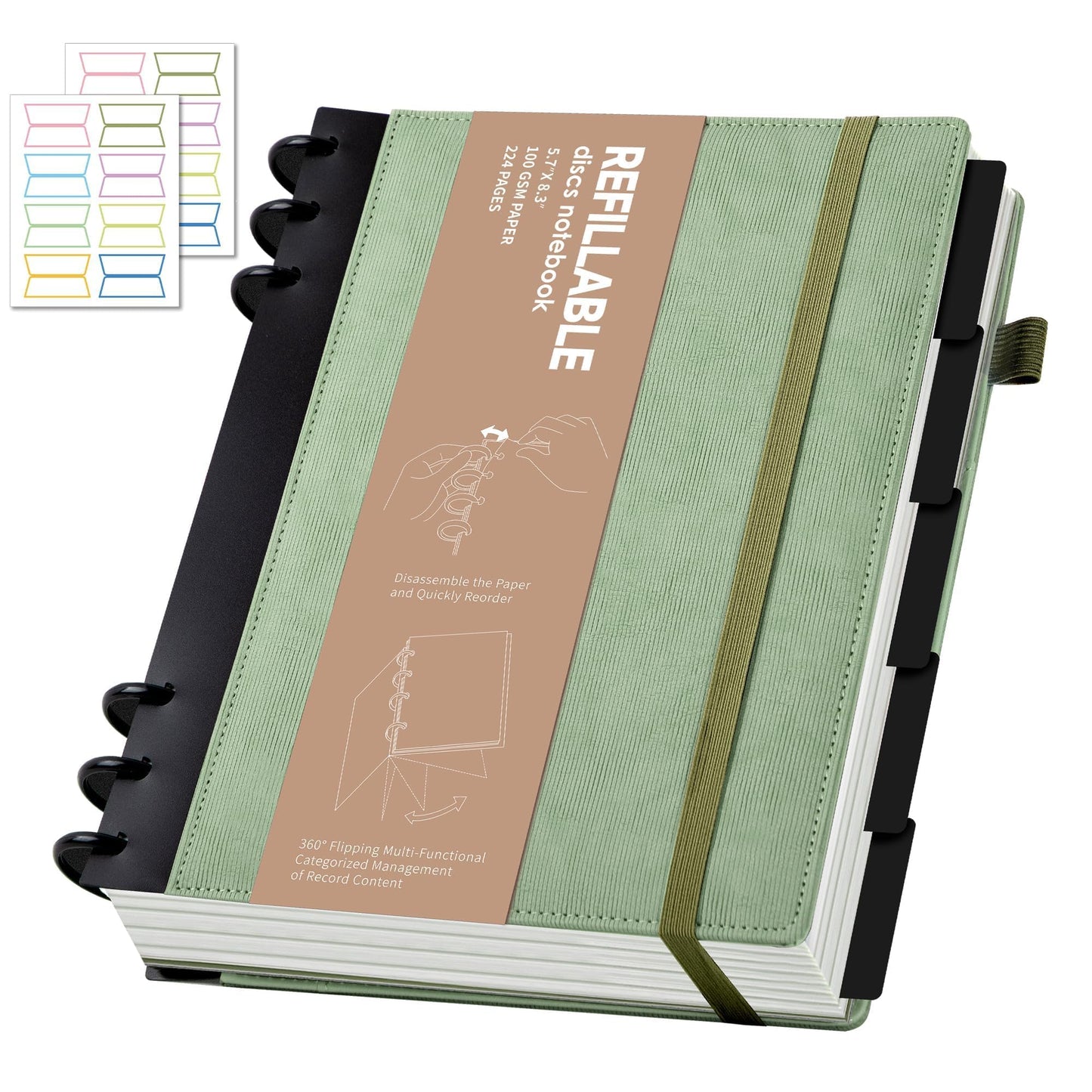 Optima Premium Hardcover Spiral Journal - 224 Pages, 6.3 x 8.7