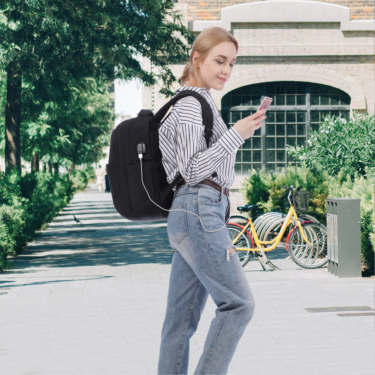 Optima Women's 15.6-Inch Laptop Backpack - Travel & Work Ready