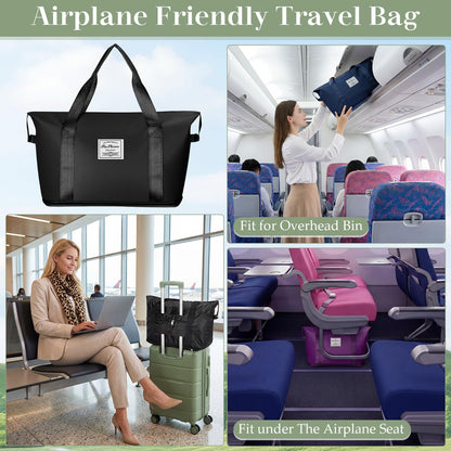 Optima Waterproof Travel Duffel Bag - 9 Pack Expandable Tote