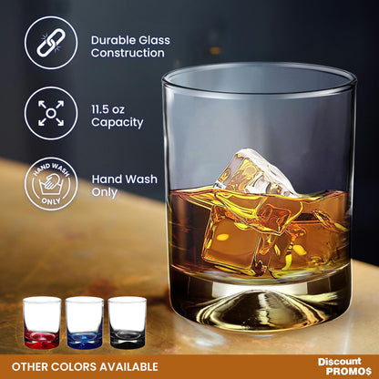 Optima Premium Whiskey Glass Set - 11.5 oz, Pack of 12