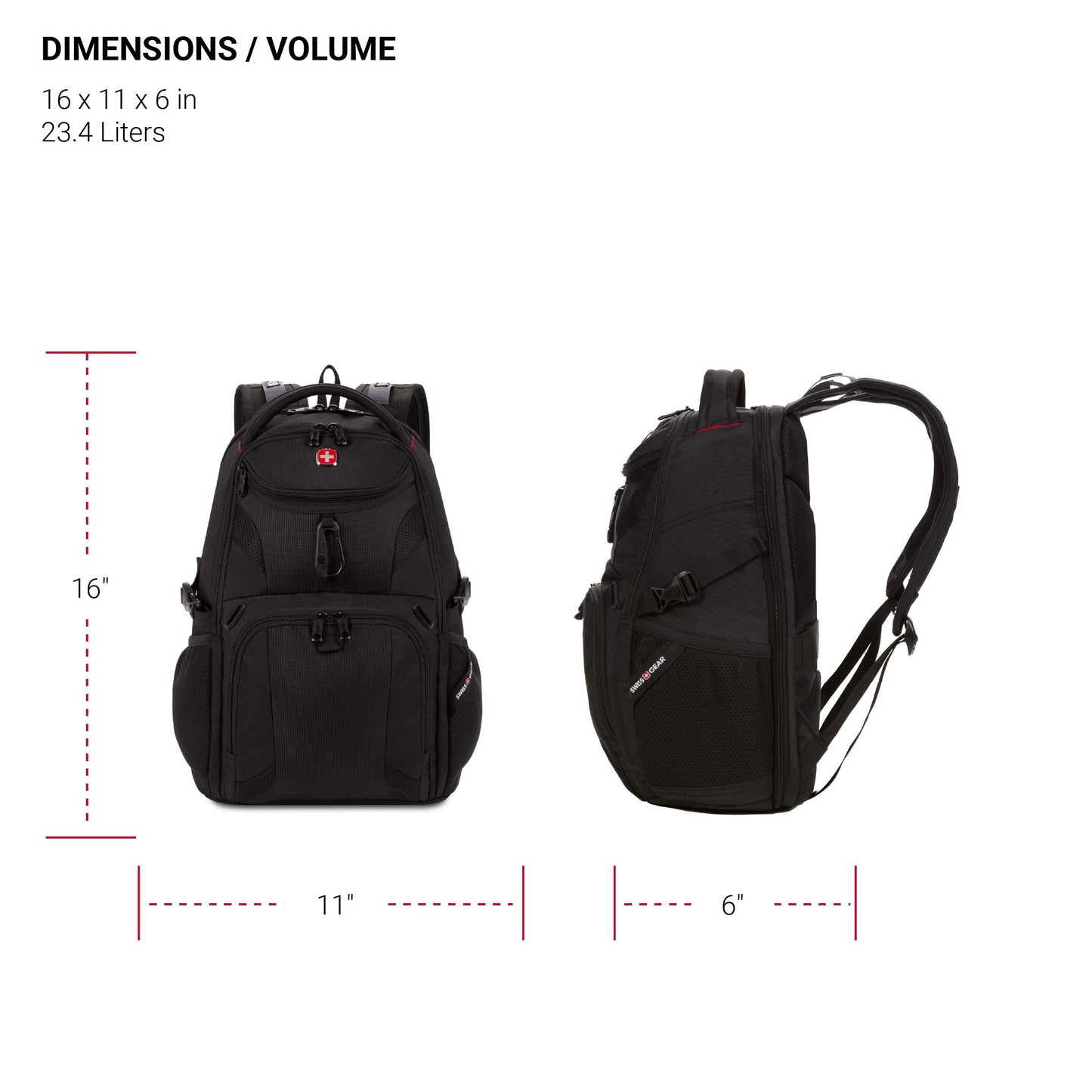Optima Slim Laptop Backpack - 16-Inch, Scansmart Design, Black