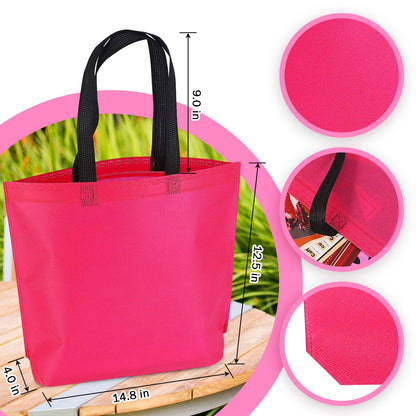 Optima Premium 36-Pack Reusable Tote Bags - Multipurpose & Colorful