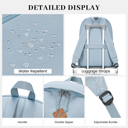 Optima Classic Water-Resistant Backpack for School & Travel