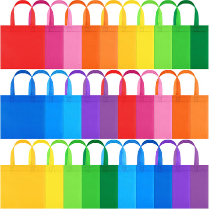 Optima Premium Non-Woven Tote Bags - 30 Pack, 20x20 cm, Reusable
