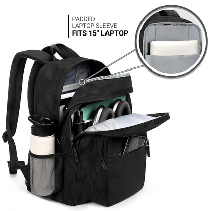 Optima Premium 26L Water-Resistant College Backpack