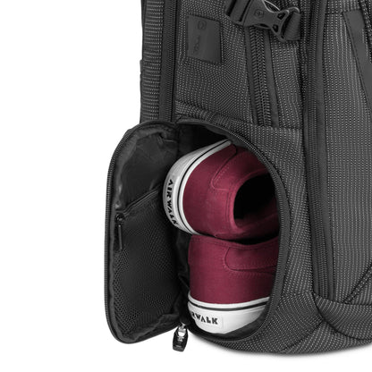 Optima Premium TSA-Friendly Laptop Backpack with Cable Lock - Black