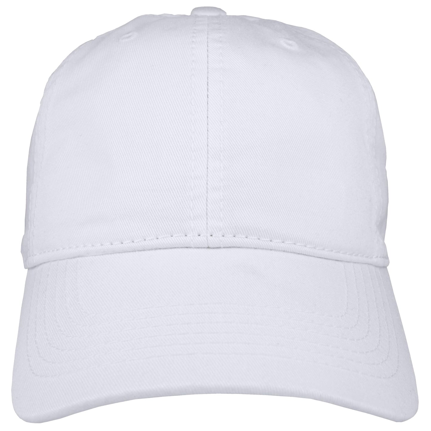 Optima Adjustable Cotton Twill Baseball Cap - Unstructured, Black