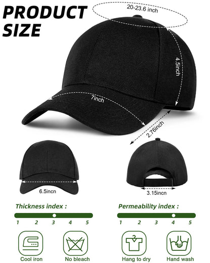 Optima Premium Adjustable Baseball Cap - 36 Pack Sublimation Hats