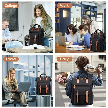 Optima Premium 15.6 Inch Laptop Backpack for Work & Travel