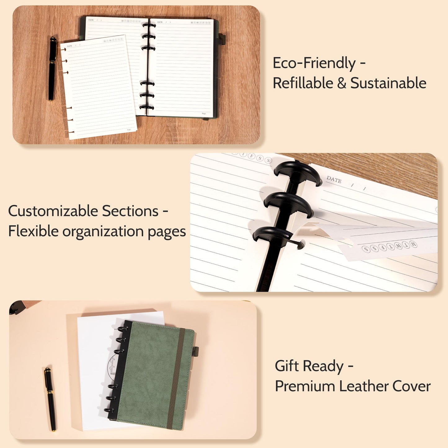 Optima Premium Hardcover Spiral Journal - 224 Pages, 6.3 x 8.7
