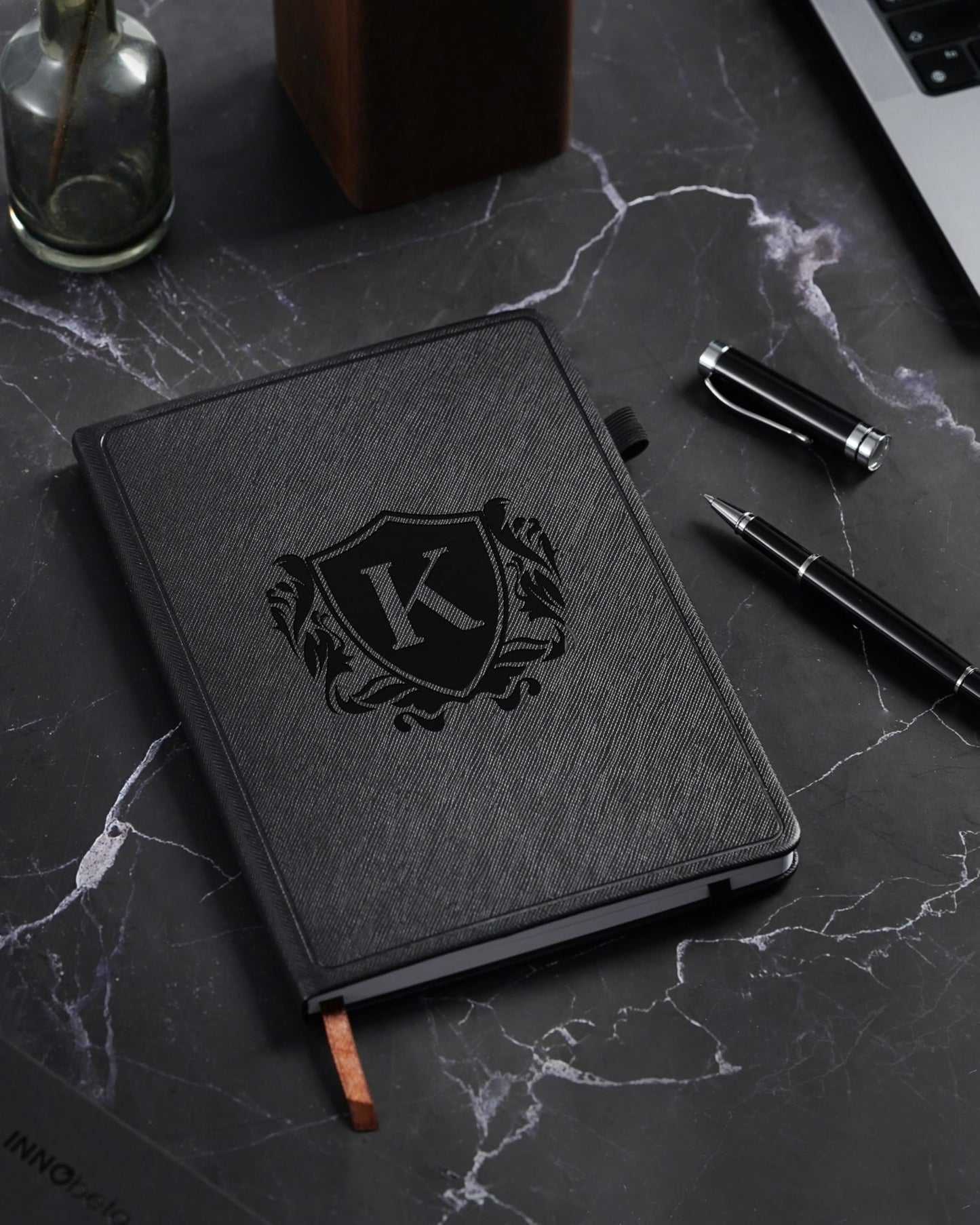 Optima Premium Leather A5 Notebook - Personalized Travel Journal