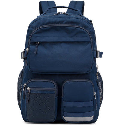 Optima Water Resistant Backpack - Fits 15.6" Laptop, Navy Blue