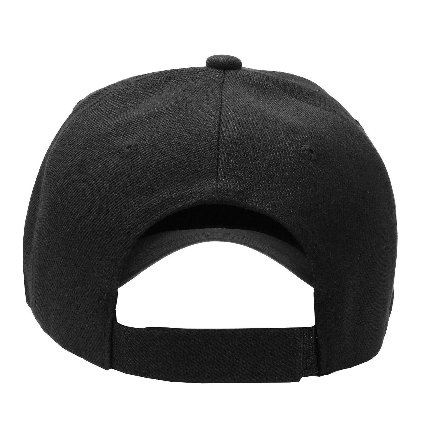 Optima Premium Adjustable Baseball Cap - 12-Pack, Solid Black