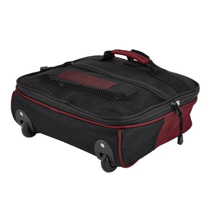 Optima Premium 32-Inch Collapsible Duffel Bag - Black/Red