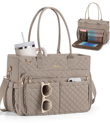 Optima Premium 15.6" Laptop Tote Bag - Insulated & Quilted Design