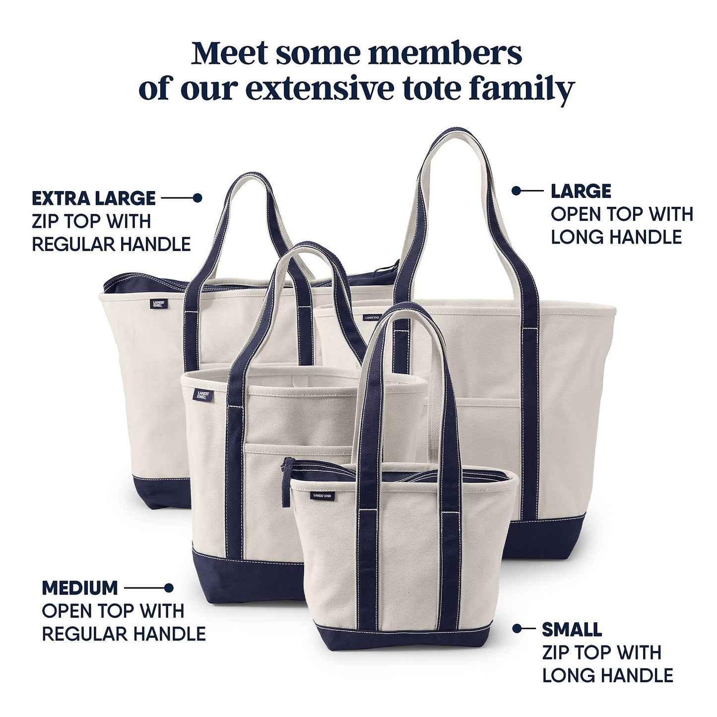 Optima Premium Open Top Canvas Tote Bag - Natural/Black, Medium Size