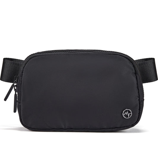 Optima Premium Nylon Fanny Pack - Water Repellent, Adjustable Strap