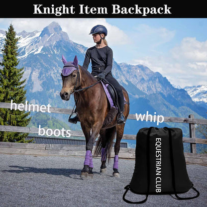 Optima Premium Drawstring Backpack - 100 Pack, Durable Black Bags