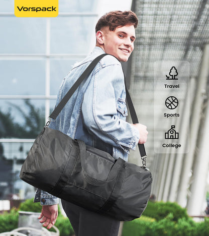 Optima Premium 25L Foldable Travel Duffel Bag - Lightweight Nylon