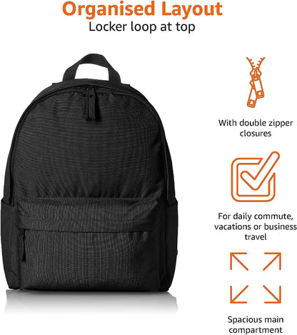Optima Classic 21L Backpack - Durable Black Design for Everyday Use