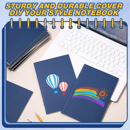 Optima Premium Kraft A5 Softcover Journals - 100 Pack, 60 Pages