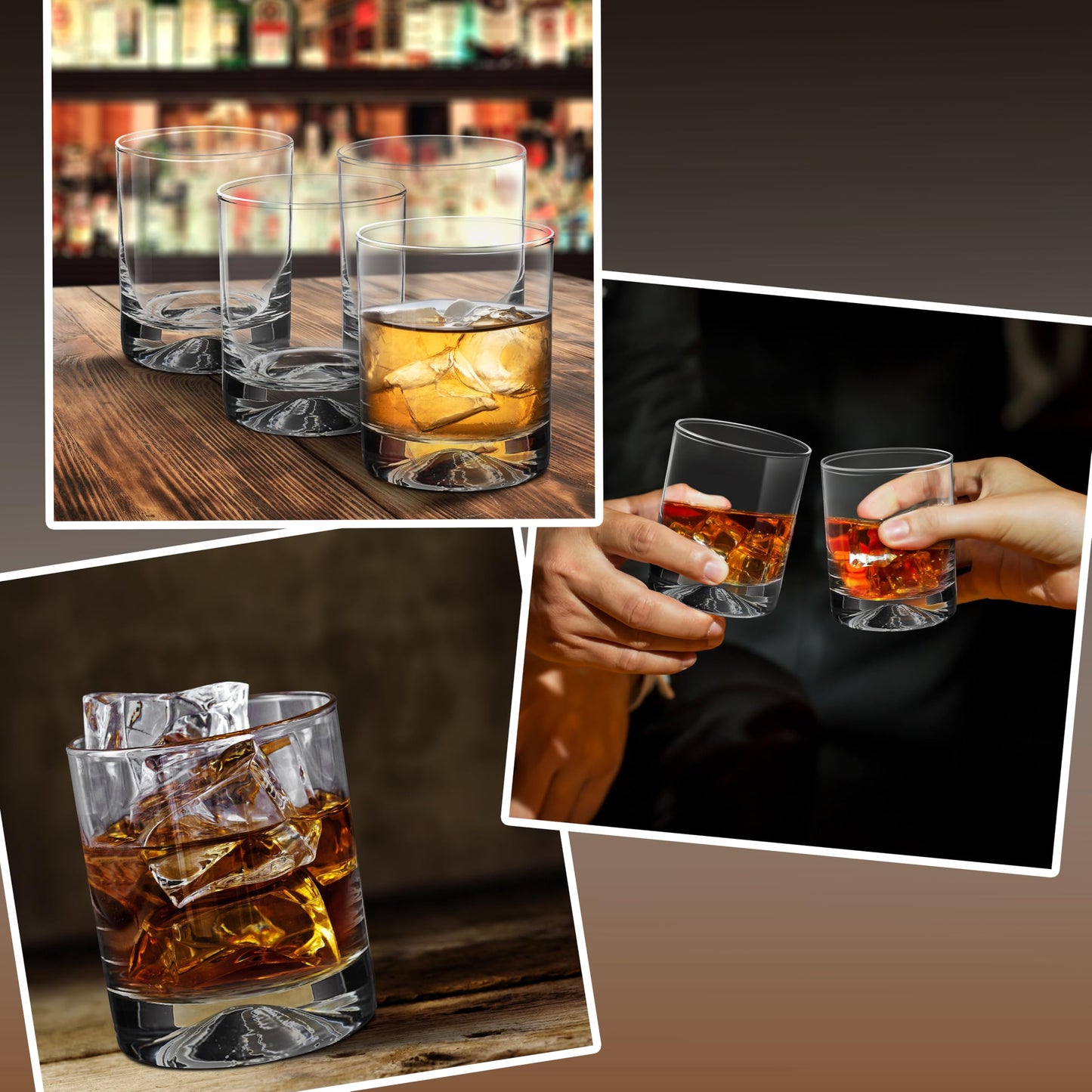 Optima Premium Whiskey Glass Set - 11.5 oz, Pack of 12