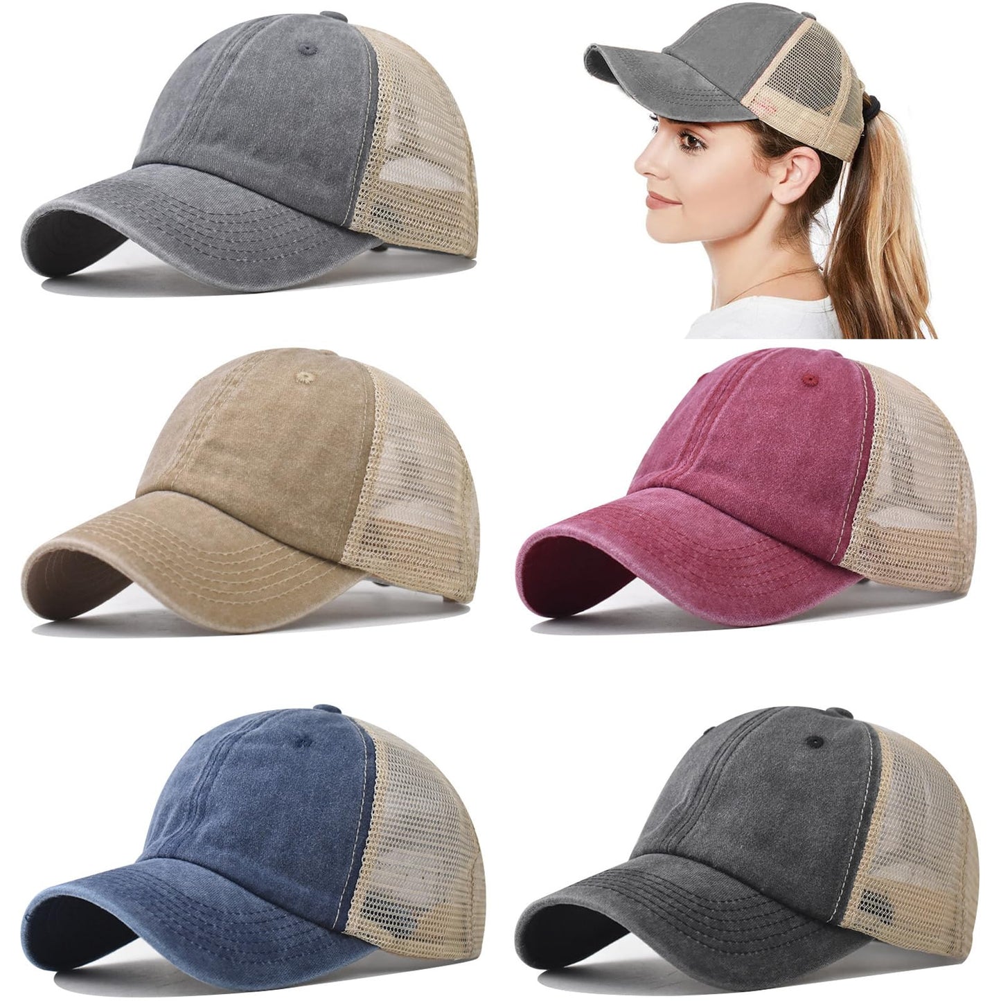 Optima Vintage Washed Baseball Cap - Distressed Dad Hat, Unisex