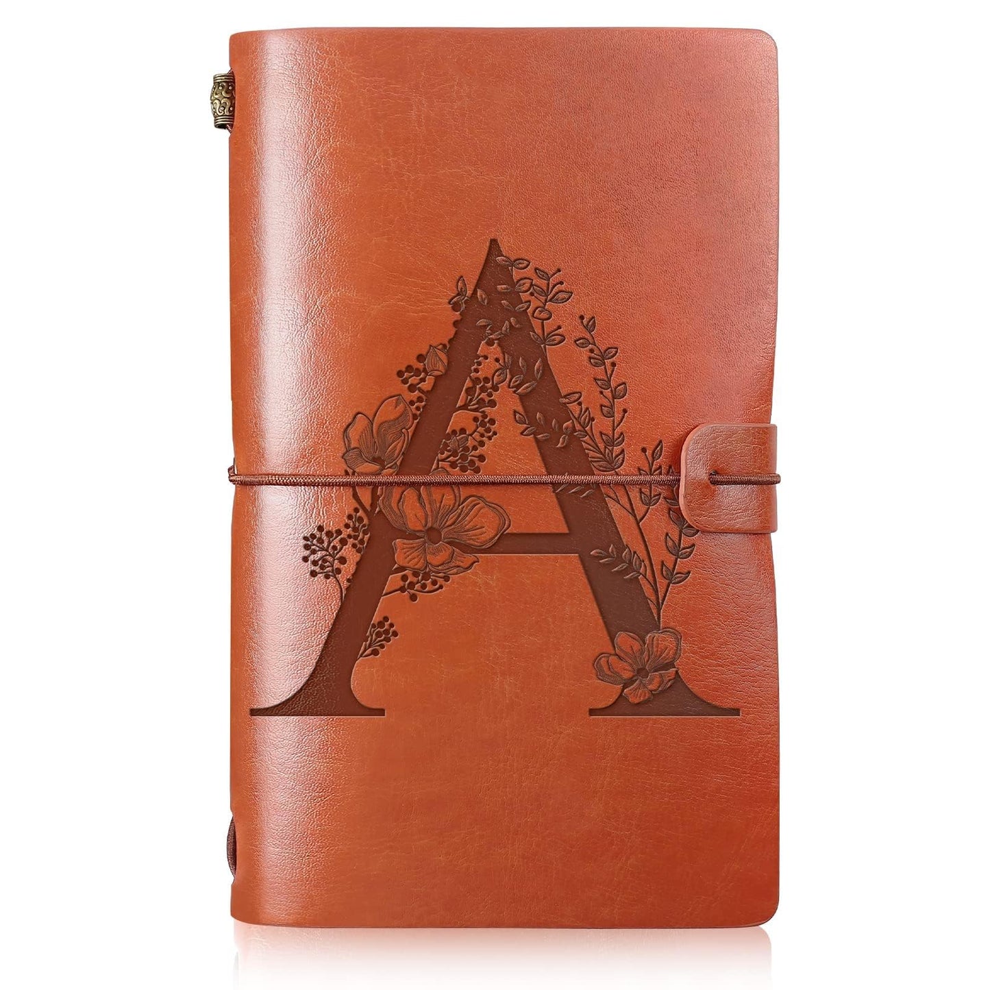 Optima Premium Leather Travel Journal - Monogrammed Refillable Diary