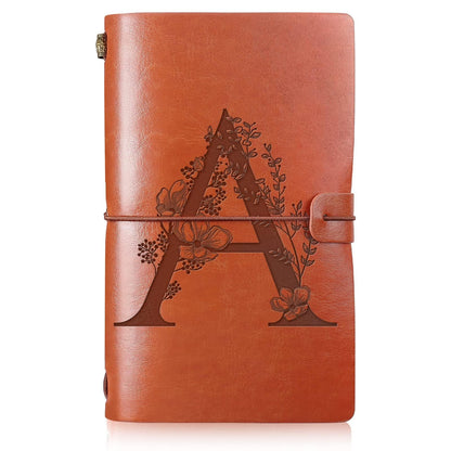 Optima Premium Leather Travel Journal - Monogrammed Refillable Diary