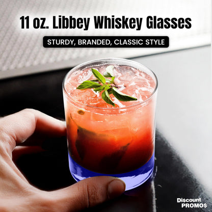 Optima Premium Whiskey Glasses Set - 10 oz, Heavy Base, 10 Pack