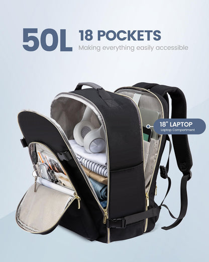 Optima LOVEVOOK Laptop Backpack, Black-2029, 15.6"