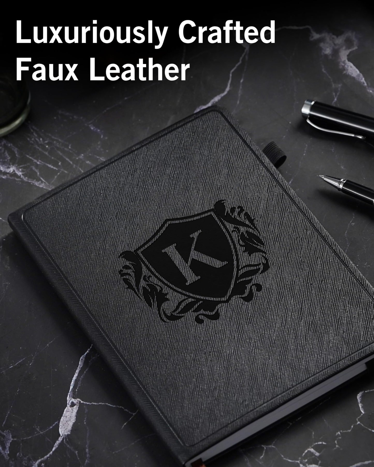Optima Premium Leather A5 Notebook - Personalized Travel Journal