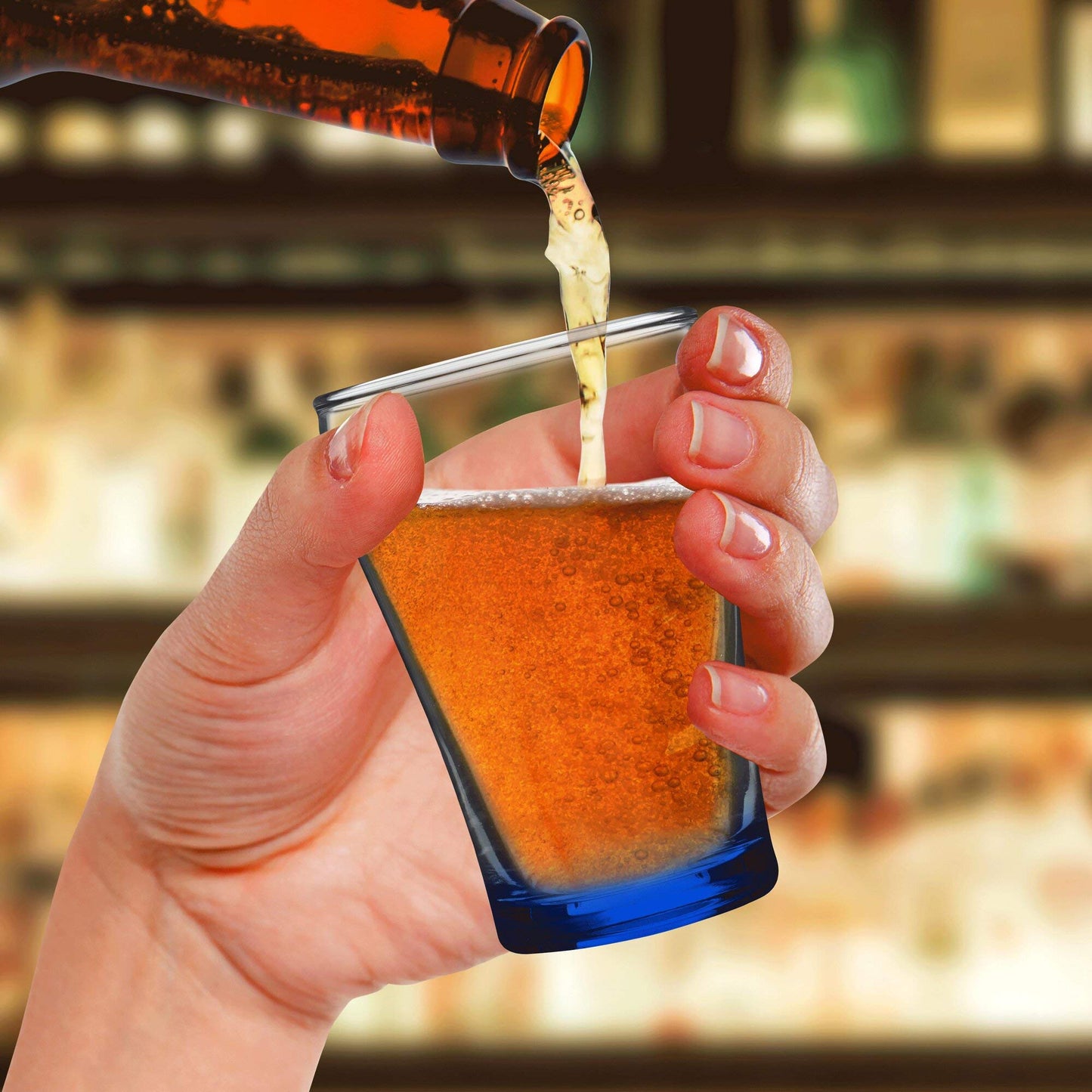 Optima Premium Beer Tasting Glass Set - 10 x 5.5 oz. Samplers