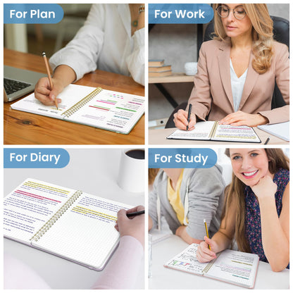 Optima Premium A5 Lined Journal Notebook - 140 Pages, Hardcover