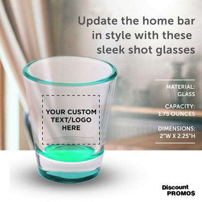 Optima Custom Shot Glasses Set - 1.75 oz, 100 Count for Events