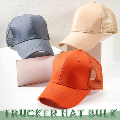Optima Premium Adjustable Trucker Cap - 32 Pcs Bright Color Set